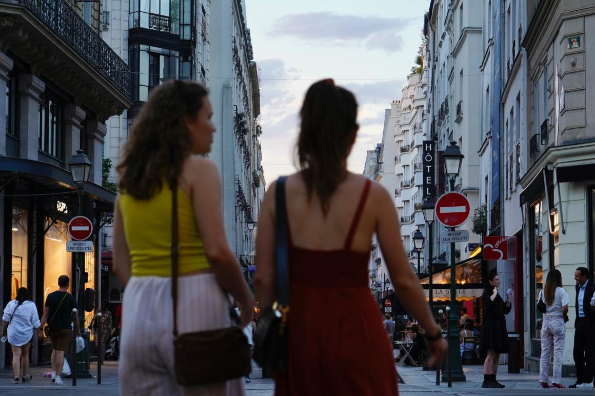 Straße Paris Menschen